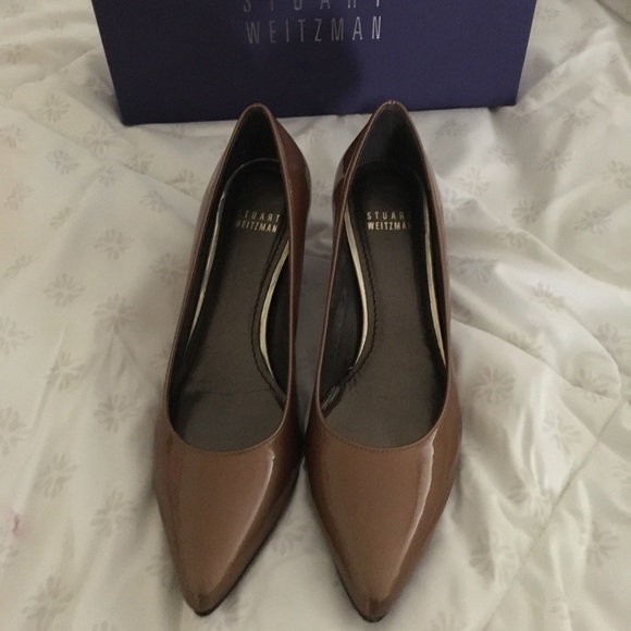 Bronze Stuart Weitzman Muse Pump Bruciato Quasar - Picture 1 of 8